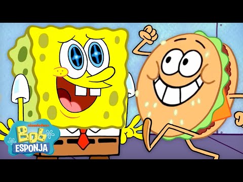 Bob Esponja | Cada Cangreburguer en los NUEVOS episodios de Bob Esponja 🍔 | 60 minutos | Español