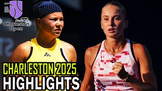 Diana Shnaider vs Polina Kudermetova Round 2 Highlights | Charleston 2025