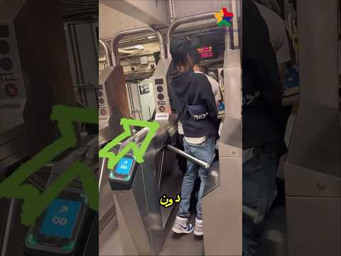 محاولاته لعبور بوابة القطار دون تذكرة : هل سينجح أخيراً؟