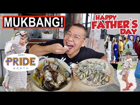 GINISANG TUNA withTALONG, SINAING na ISDA! FATHER's day MUKBANG!❤️😊 Ang LITTLE BEKI at PRIDE month!
