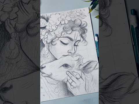 Shree Krishna Drawing, #shorts #krishna #drawing