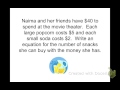 Writing Equations from Word Problems