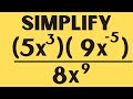 Exponent Rules and Simplification