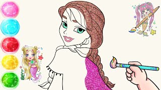 Princess Anna (from Frozen) Drawing Step By Step | Drawing & Coloring for Kids #kids #art #baby