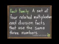 Relating Multiplication and Division through Fact Families