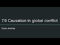 Global Conflicts and Industrialization Concepts