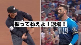 ハーパー三振ブチギレ思い出退場劇！