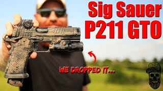 New Sig P211 GTO First Shots Drop Test and Mud Test