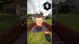 Lava vs TNTs in Realistic Minecraft RTX #minecraft #realisticminecraft