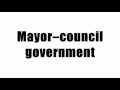 Local Government Structures and Roles