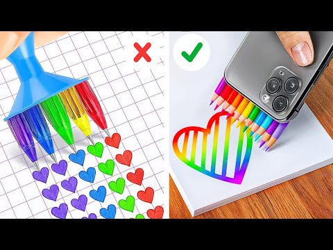 FUN & EASY ART CRAFTS || Good VS Bad Student Is Art Class by 123 GO SCHOOL