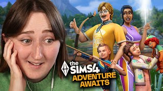 NEW EXPANSION PACK! Reacting to The Sims 4: Adventure Awaits trailer