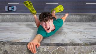 Ich mache PARKOUR in unmöglichen Schuhen