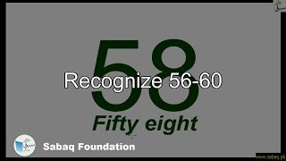 Recognize 56-60