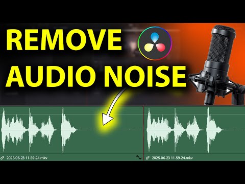 How To Remove Audio Background Noise With Davinchi Resolve!