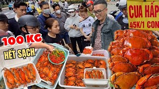 Hot Trend bán Cua hấp 45K Hỗn Loạn Chen Lấn Tranh Nhau Mua Bao Đổi Trả ở Vỉa Hè Sài Gòn