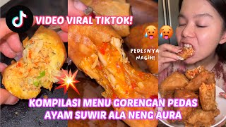 KOMPILASI MENU GORENGAN PEDAS VIRAL ALA NENG AURA ! @auranixie 🥵🥵
