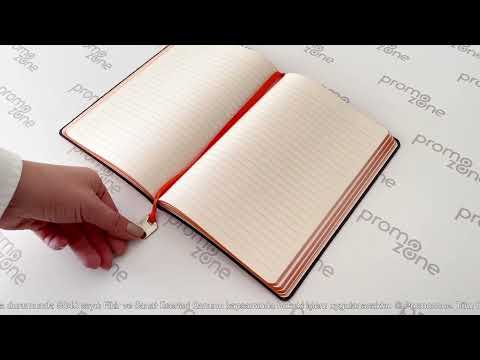 15,5 x 21,5 cm Termo PU Yumuşak Kapaklı Tarihsiz Defter 176 Sayfa 60 gr Krem Çizgili İç Kağıt Metal Tokalı Renkli Kenar Karton Kılıflı Promozone