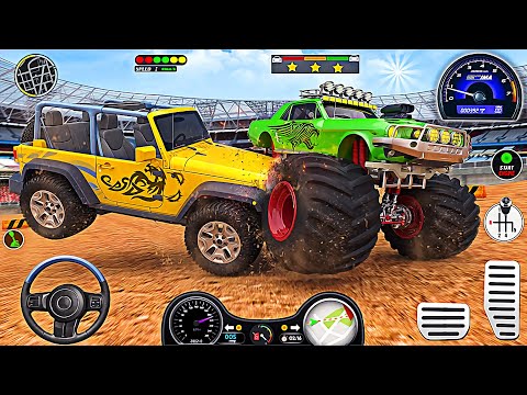 Crazy Monster Jeep Demolition Derby 3D - 4x4 Monster Truck Racing Games | Android Gameplay