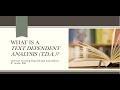 Text Dependent Analysis Concepts