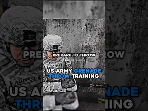 US Army Grenade Throw Training