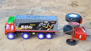 Mahindra Tractor Dumper Truck Accident Pulling Out Jcb 3dx Tata Tipper ? New Cartoon Video | CS Toy