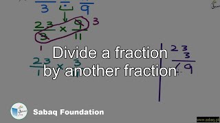 Divide a fraction by another fraction