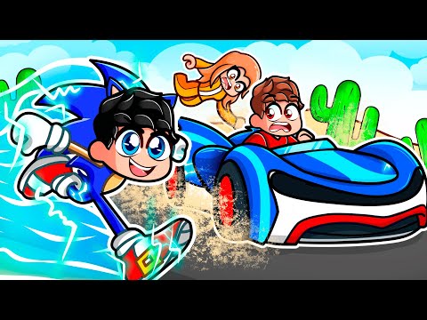 Conseguí el COCHE de SONIC para Viajar por el Desierto en Roblox