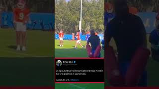 Heze kent spring practice #fyp #gators #collegefootball
