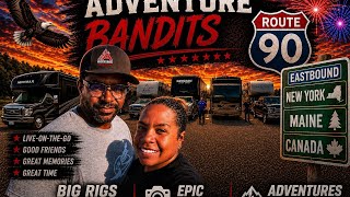 Big RV RIgs Convoy Trip to Niagra Falls, Canada Then Further East