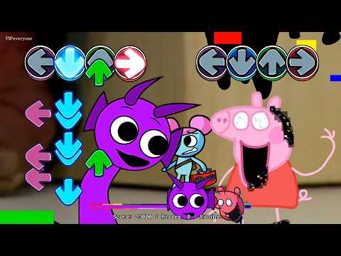 [SWAP] FNF Sprunki Normal All Phases VS Peppa All Phases Sings Silced | Incredibox Sprunki FNF Mods