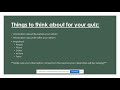 Creating and Sharing Quizzes