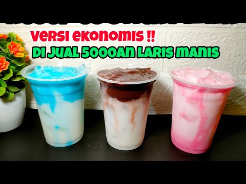 ES STICKY MILK, LARIS MANIS‼️CUMA MODAL POP ICE BISA JADI IDE JUALAN MINUMAN KEKINIAN versi Ekonomis