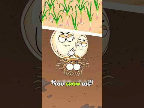 Little and big onion seed😰🥰 #animation #garden #viral