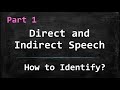Direct and Indirect Speech Concepts