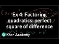 Factoring Perfect Square Trinomials