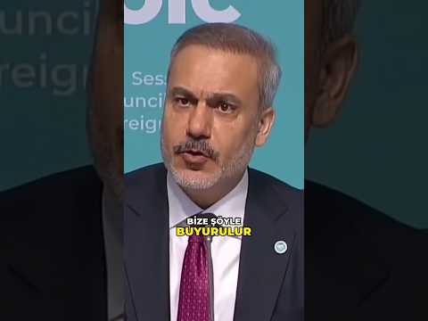 DIŞİŞLERİ BAKANIMIZ HAKAN FİDAN, ALİ İMRAN SURESİNDEN ALINTI YAPTI. #hakanfidan #shorts #keşfet