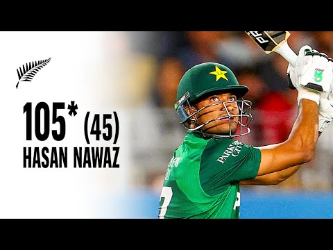 Fastest T20 Hundred For Pakistan 💯 Hasan Nawaz Record Breaking Innings | Blackcaps v Pakistan 2025