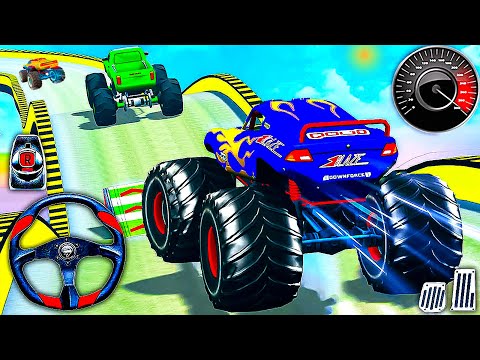 العاب سباق سيارات محاكي ألقياده العاب سيارات منحدر | Impossible Monster Truck Stunts Android Games