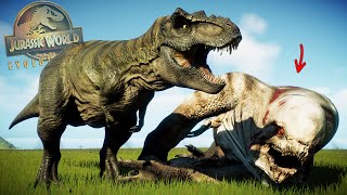 NUEVO MEGA TIRANOSAURUS REX DESTROZA a todos los dinosaurios de Jurassic World Rebirth Evolution 2