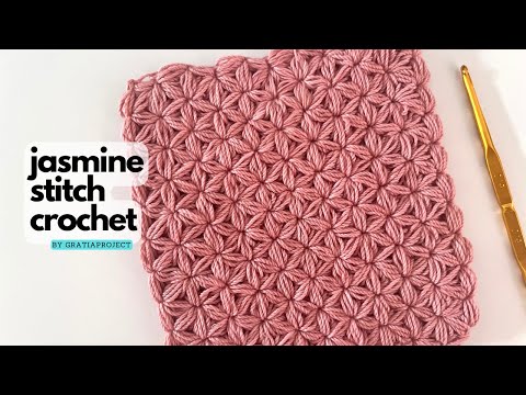 Jasmine Stitch Crochet Tutorial | Step-by-step Crochet Along