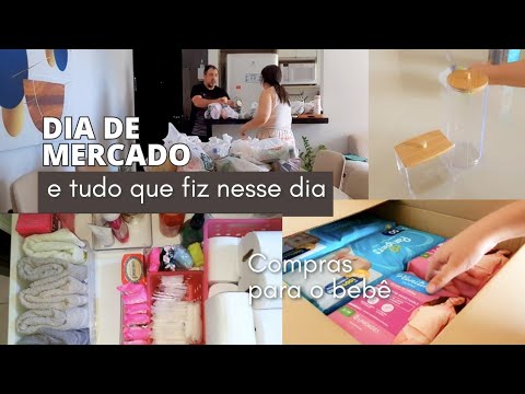 MERCADO E TUDO QUE FIZ NESSE DIA/ COMPRINHAS PARA O BEBÊ  #eideoliveira #vlogger  #vlog