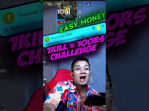 100RS PER KILL BGMI CHALLENGE #bgmi #sayipop #shorts