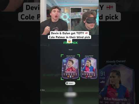Devin & Dylan get TOTY 🏴Cole Palmer in their blind pick😱