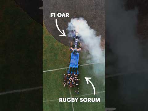 F1 Car VS Rugby Scrum