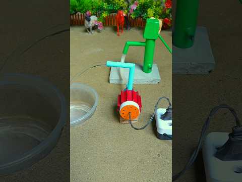 Mini hand pump project water with supply motor drinks horse for idea #waterpump #shorts #427