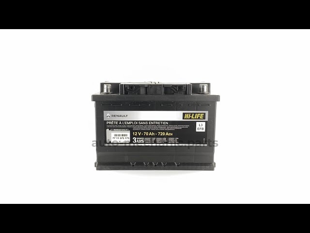 Акумулятор Renault Original L3 START-STOP EFB 70Ah 720A R+ (278*175*190), видео - интернет-магазин Auto-Mechanic