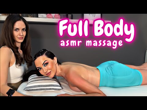Sleep Time With Amazing Model!! ASMR Relaxing Back and Legs Massage for Sleep