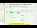 Understanding Domain and Range of Square Root Functions