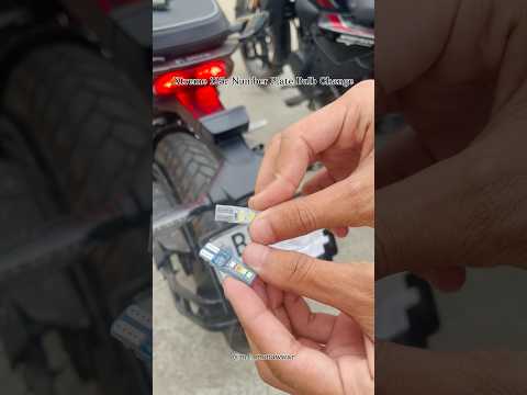 Xtreme 125r Led Number Light Installed | Xtreme 125r Number Plate Bulb Change |#shortsfeed #biker